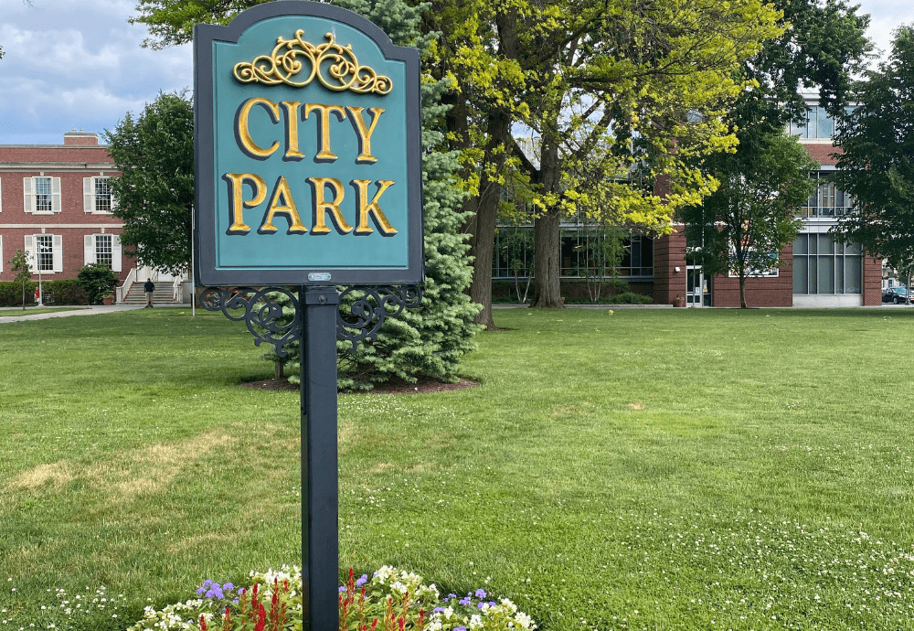 City park sign