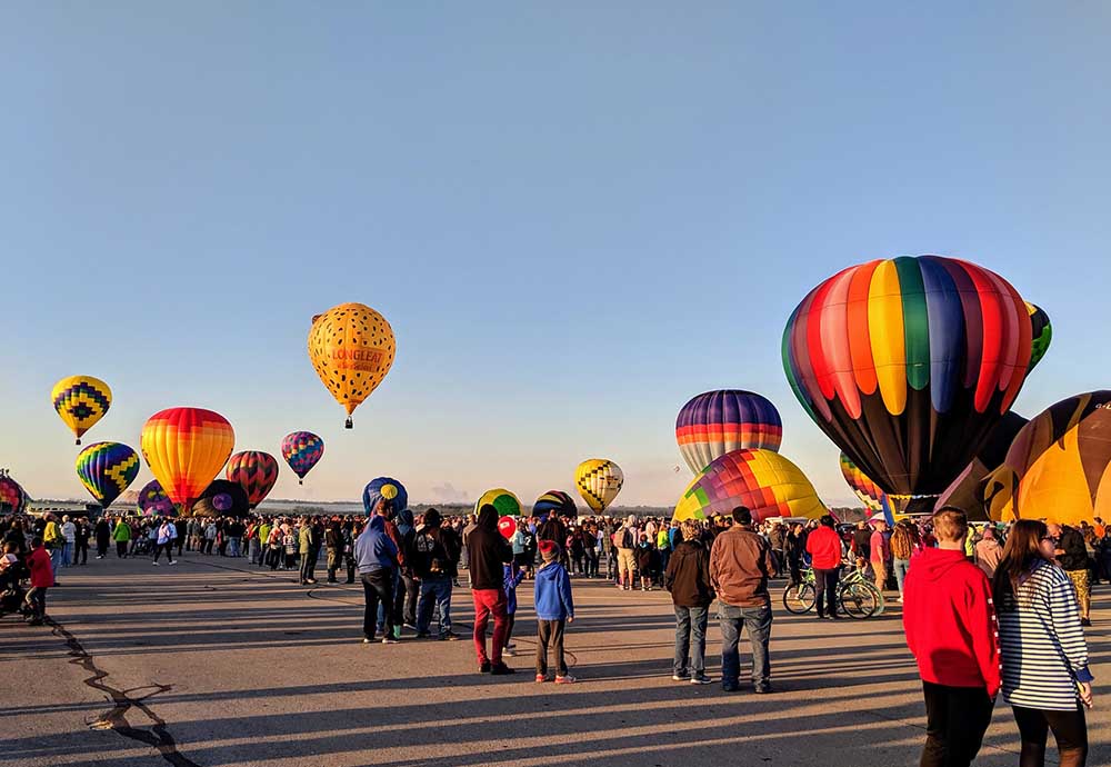 Hot air balloon show